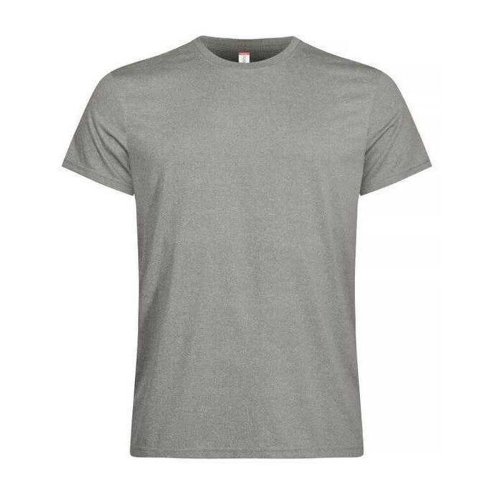 Clique Mens Basic Active T-Shirt / Grey Melange